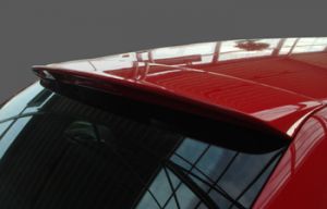 Spoiler above the rear glass 5 door.